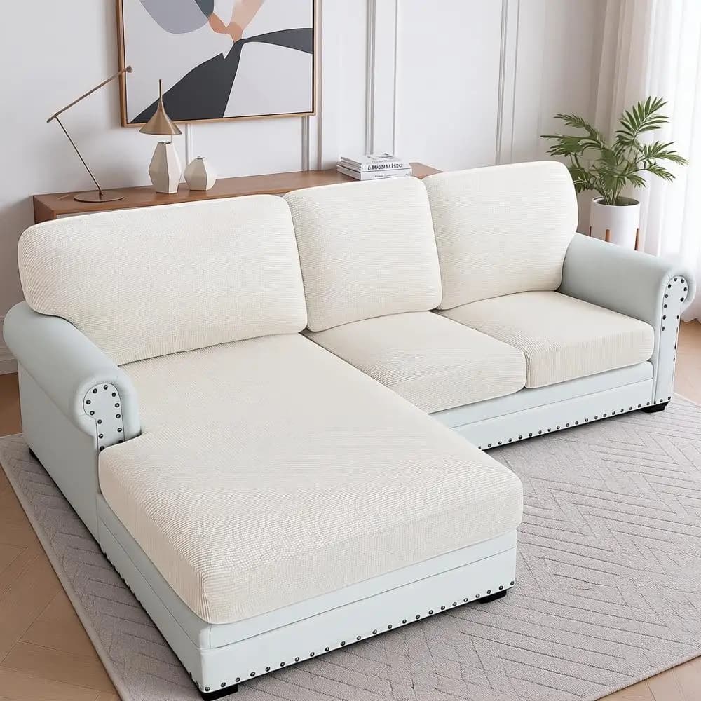 Seat cover 3 Pieces, L sofa covers, Chaise Longue cover or Right/Sinistra section