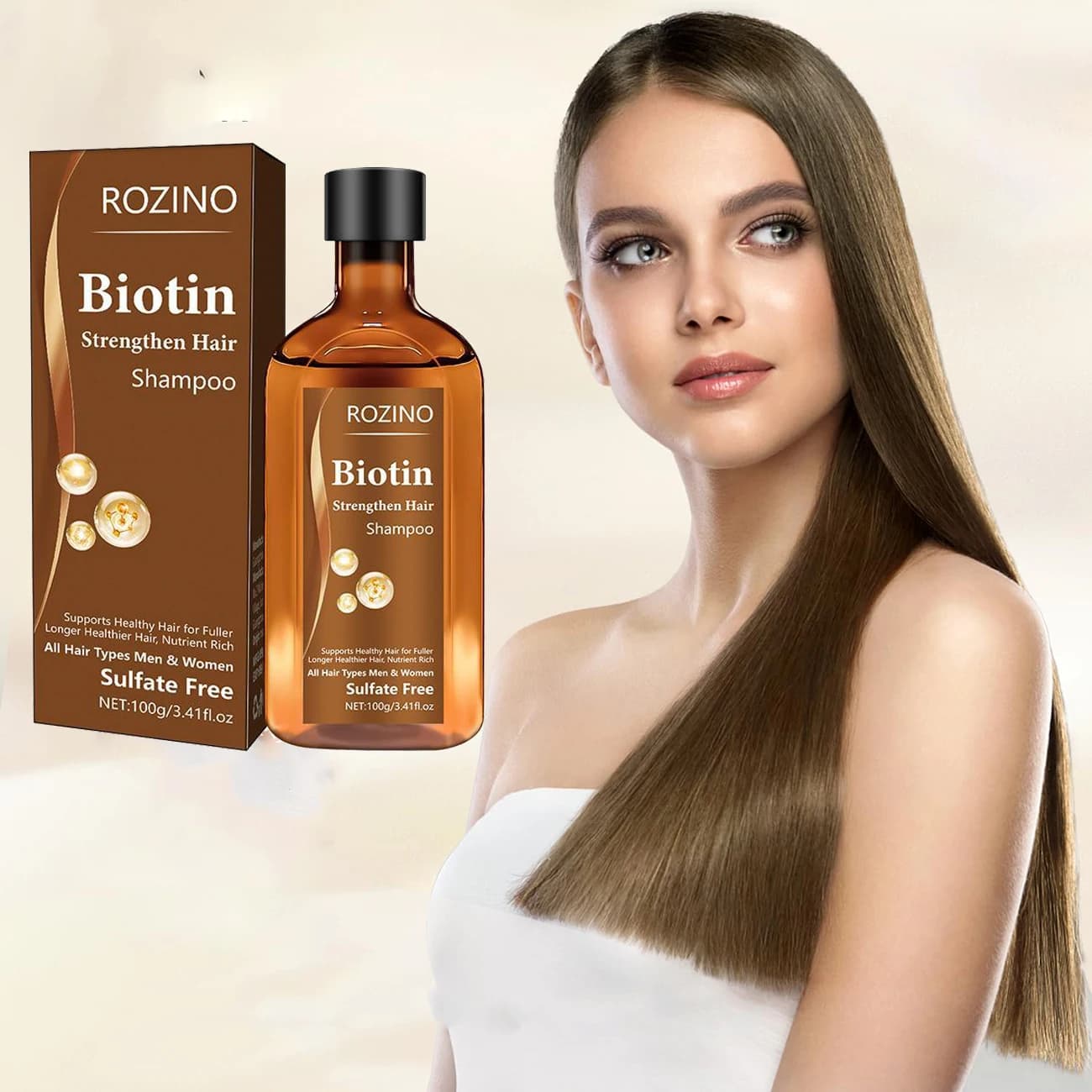 1/2PCS Biotin Hair Growth Shampoo Anti Hair Loss Forphory Inspection Shampoo To Raise Hair Regrowth Nutrient Hair