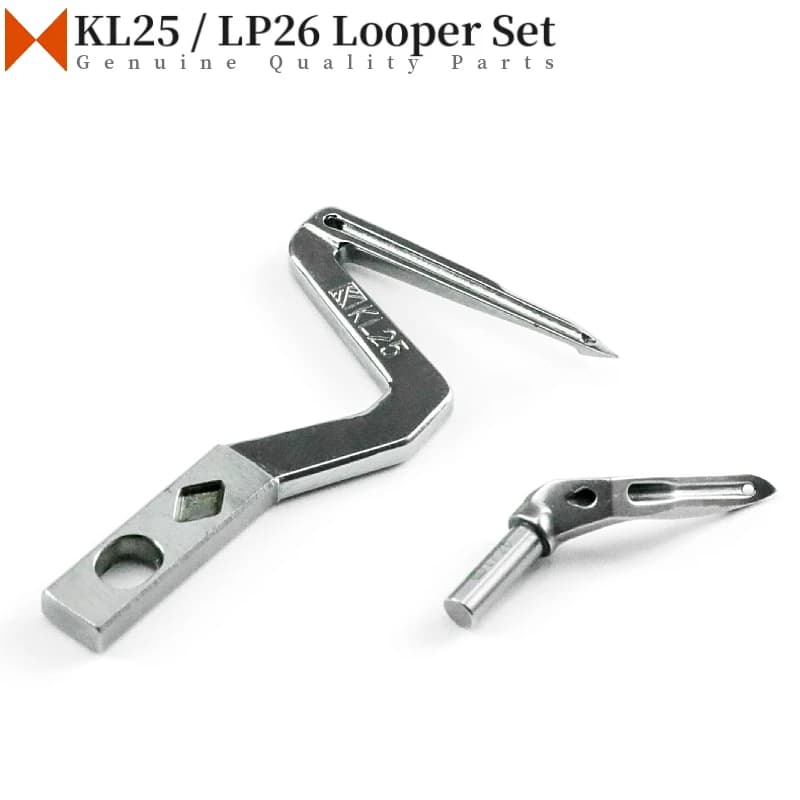 KL25 + LP26 Kit gancio ad anello inferiore e superiore per macchine da cucire overlock industriali Siruba 737, 747, 757, JACK JK-795, E3, 804