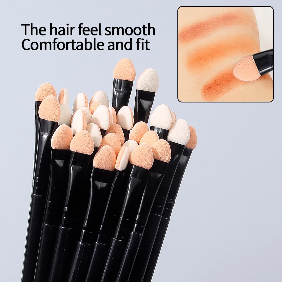Super soft sponge shading brush set 6/10/15 pieces, front-back mixing brush, applicator brush, multipurpose beauty tool