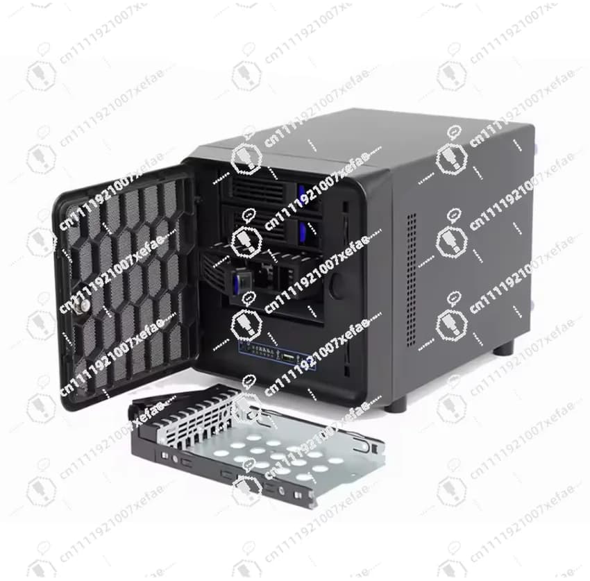 Dispositivo di archiviazione di rete integrato a quattro bit I3/I5, host NAS nero con interfaccia USB ESXI PVE, tipo rack 2U