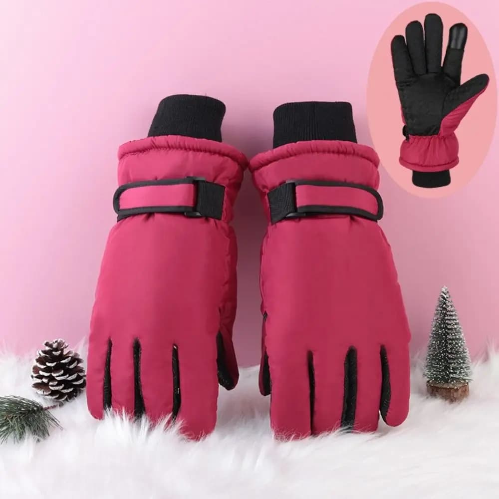 Windproof Warm Ski Gloves Touch Screen Waterproof Winter Warm Gloves Thickened Thermal Insulation Motorcycle Cycling Gloves