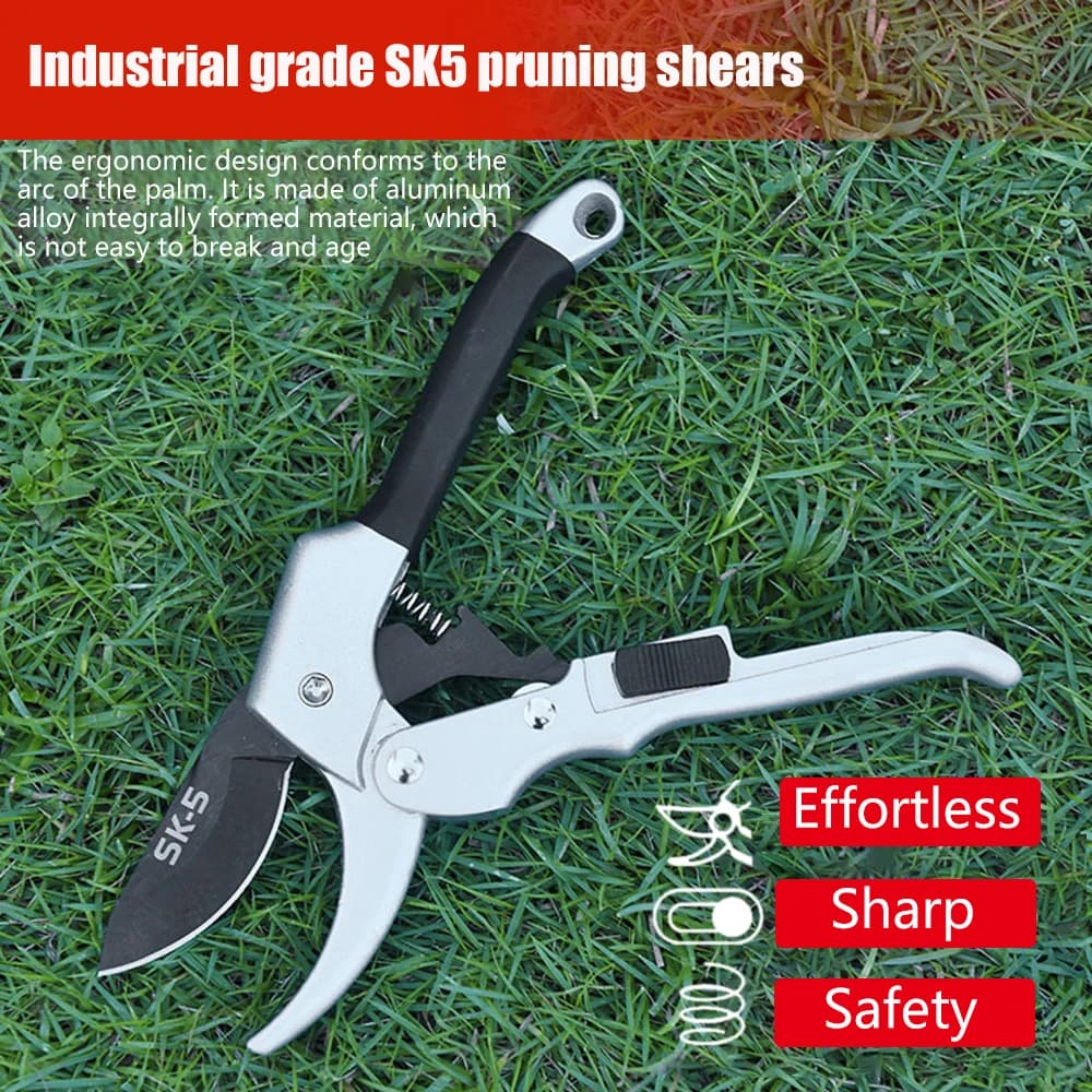 Multifunctional Garden Scissors SK5 High Carbon Steel Labor Saving Pruning Shears Fruit Picking Garden Plant Tools For Trimming
