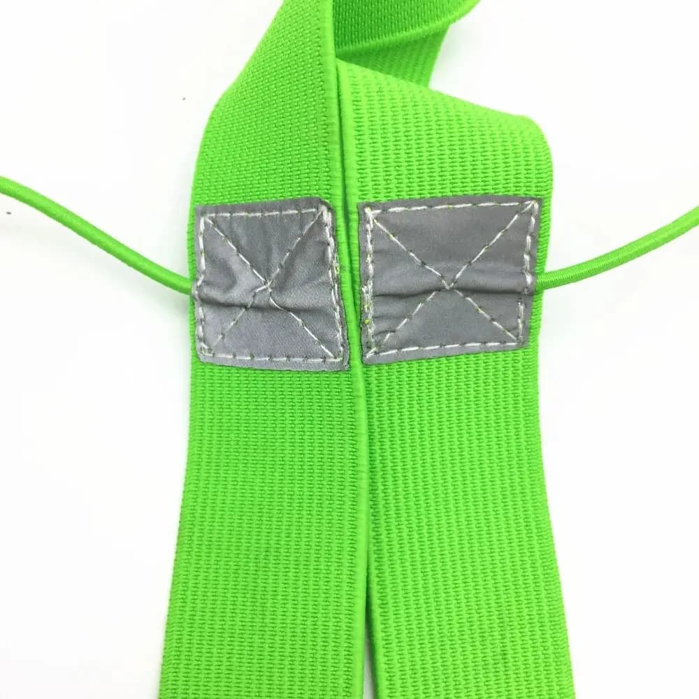 Travel Number Chain with 6 Gel Rings, Reflective Tape, Elastic and Lightweight Marathon Belt