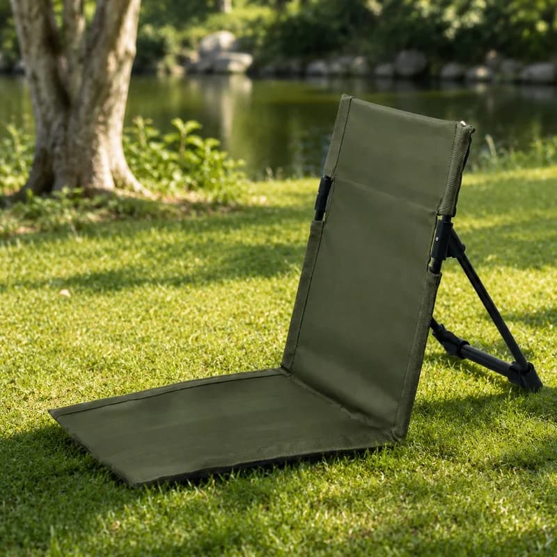 Lightweight Foldable Camping Seat Made of Aluminum Alloy, Ideal for Outdoor Travel, Fishing, and Beach Use