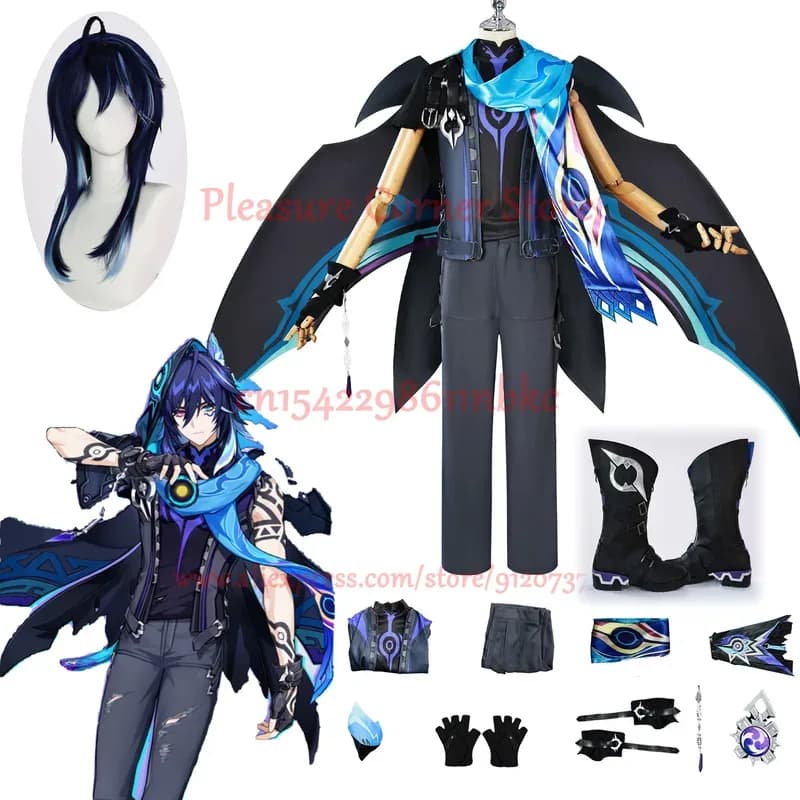 Available Genshin Impact Costume Set Full Outfis Role Game Dress Ororon Cosplay Wig Shoes Prop1;w'2,c.3;r'