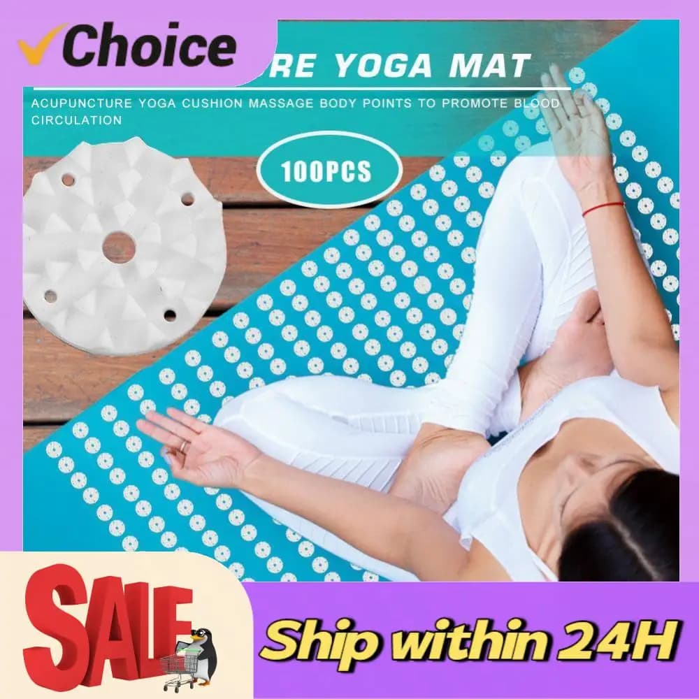 Tappetino Yoga Lotus con Punte per Agopressione, Cuscino Leggero per Pilates, Accessori per Esercizi di Fitness Sicuri