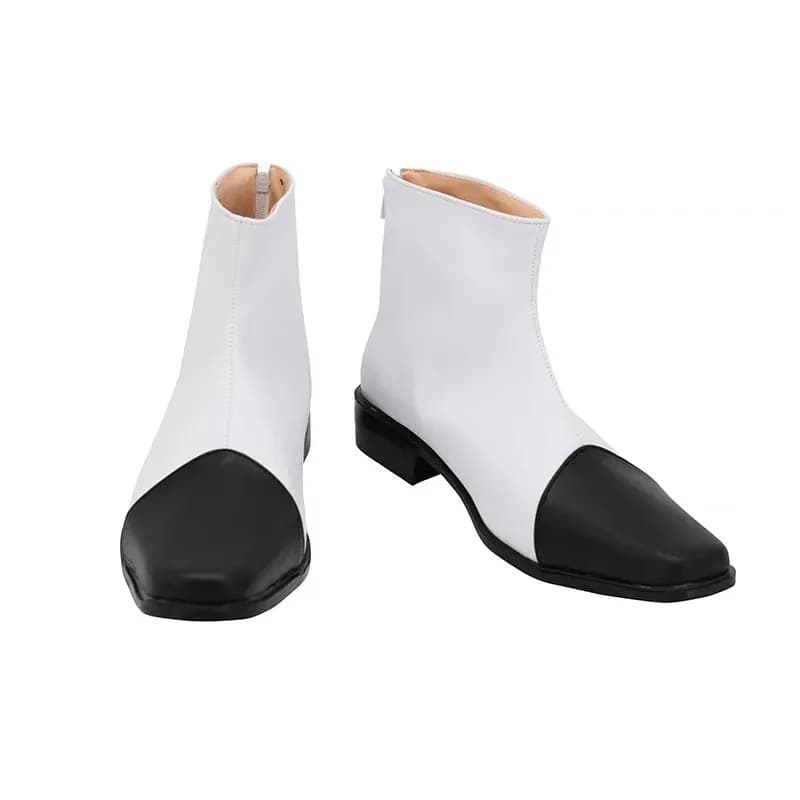 2025 11 Hazbin Charlie Stivali Cosplay Hotel Bianco Nero Pelle Custom Made Qualsiasi dimensione Donna Anime Scarpe Nuovo