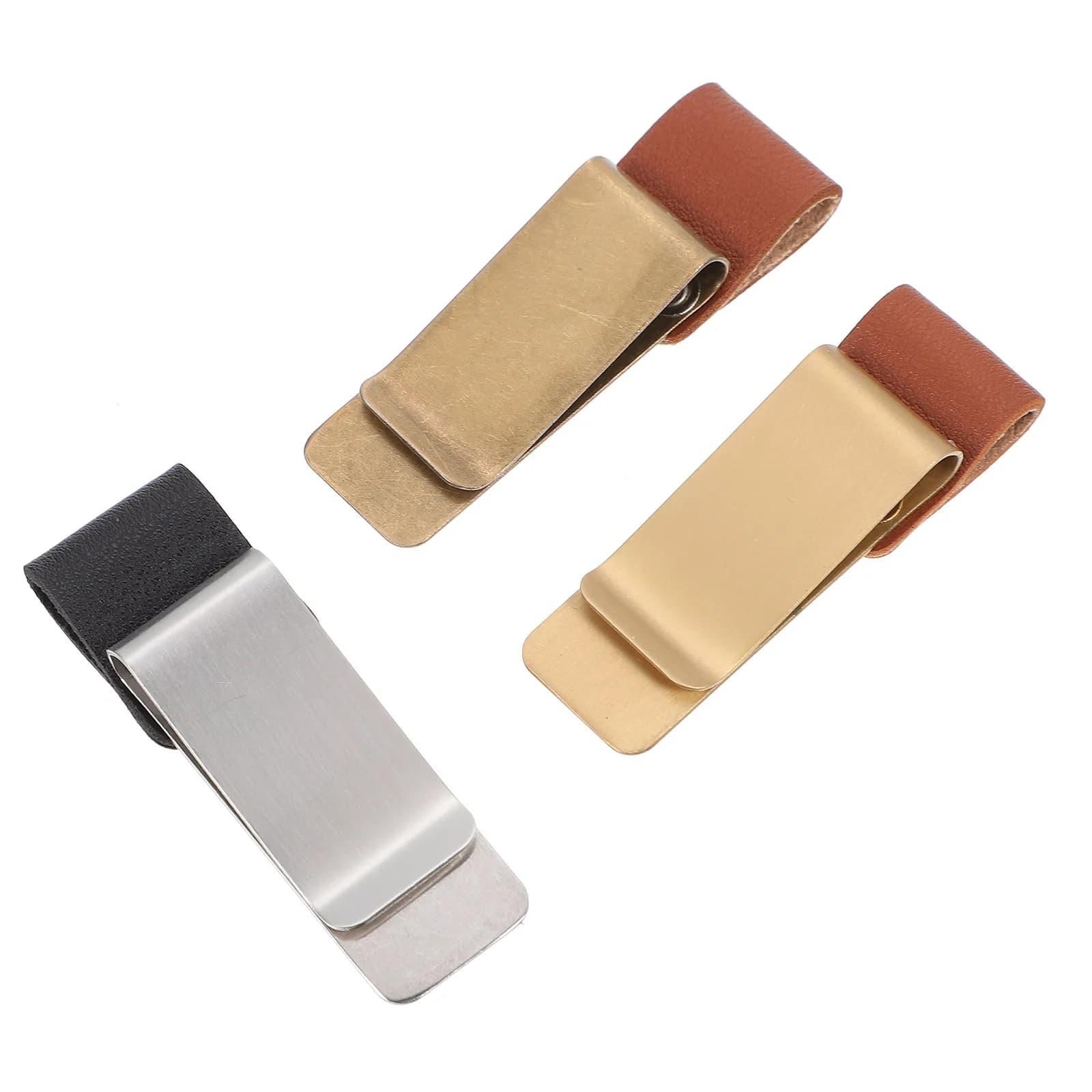 3Pcs Metal Ticket Clips File Folder Retro Organizer Clips Office Paper Binder for Students Document Storage File Clamp