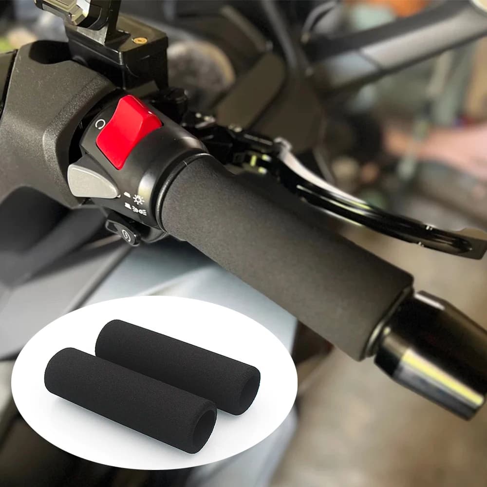 Universal 22mm Motorcycle Handlebar Foam Hand Grips Sponge Gloves Lever Cover Anti-slip Motocross Dirt Pit Bike Electric Scooter