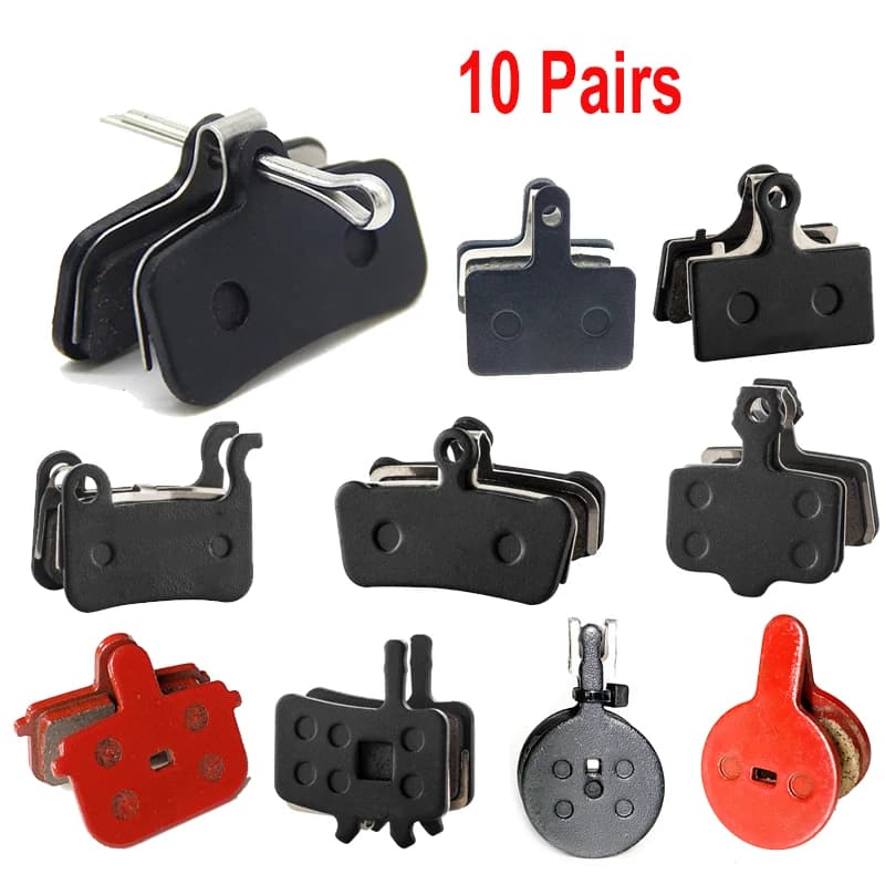 10 Paia di Pastiglie Freno per Mountain Bike, Compatibili con BS01 SHIMANO HAYES SRAM MAGURA FORMULA HOPE ZOOM, Accessori per Biciclette