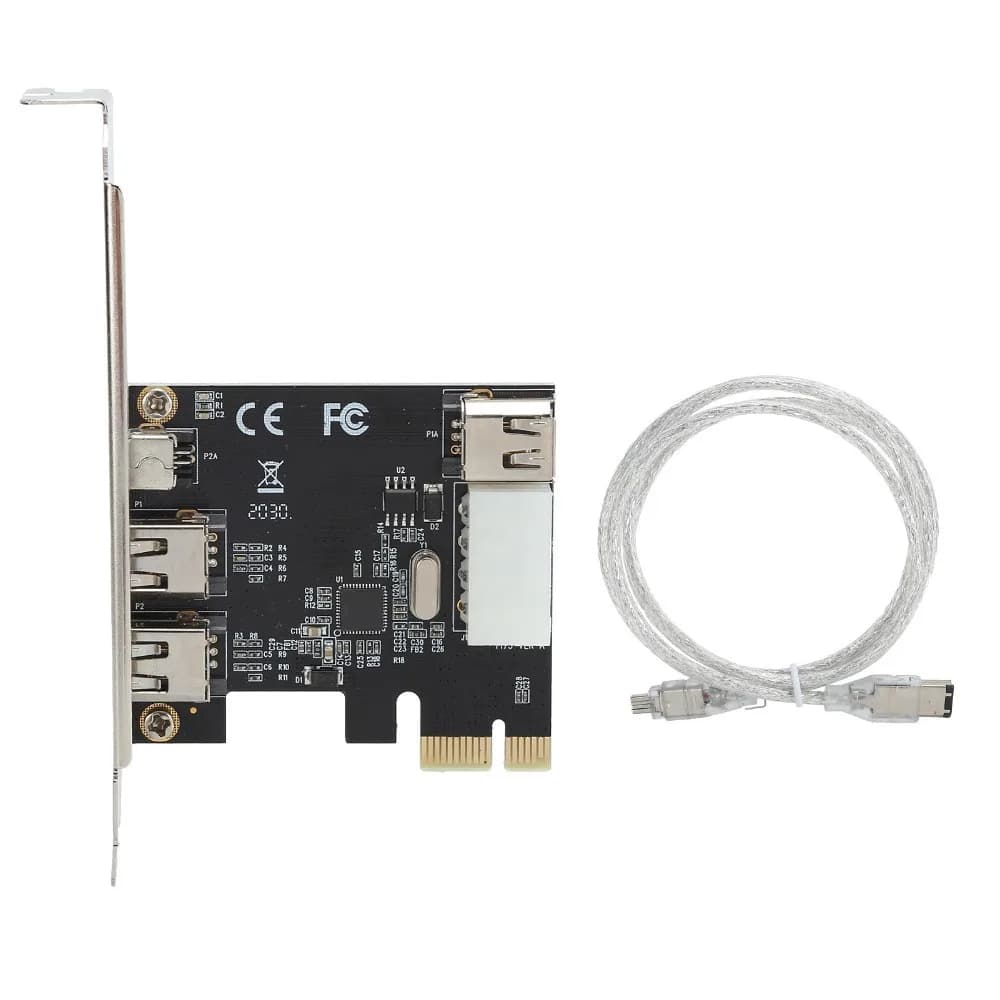 3 Port 1394A PCIE FireWire Expansion Card 1394 Interface Portable PCIE Capture Card FireWire Expansion Card Various 1394 Devices