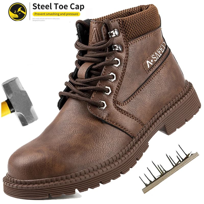 Scarpe antinfortunistiche unisex Scarpe da ginnastica con punta in acciaio Scarpe antiforatura anti-sfondamento Scarpe indistruttibili Scarpe da lavoro da costruzione Scarpe da ginnastica antiscivolo
