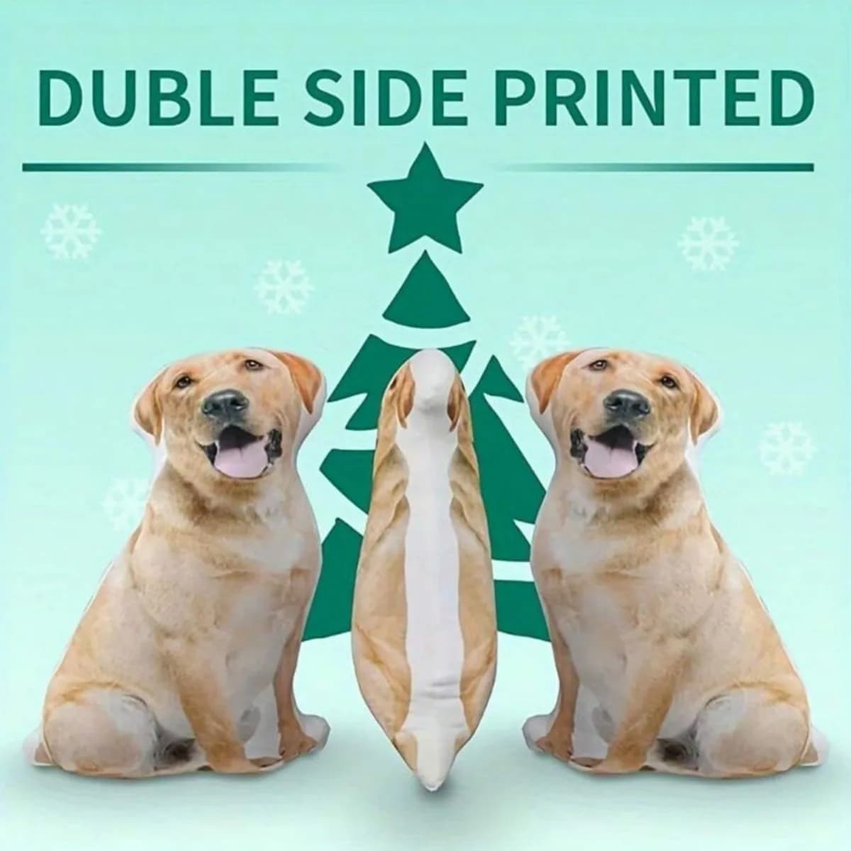 Cuscino Fotografico Personalizzato a Forma di Gatto e Cane Realistici, Regalo Personalizzato in Peluche Marrone Oliva per Amici, Fibra di Poliestere