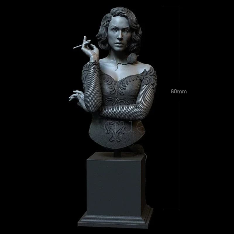 1/18 80mm figura Kit modello in resina Busto di strega Figurina non verniciata nessun colore RW-722