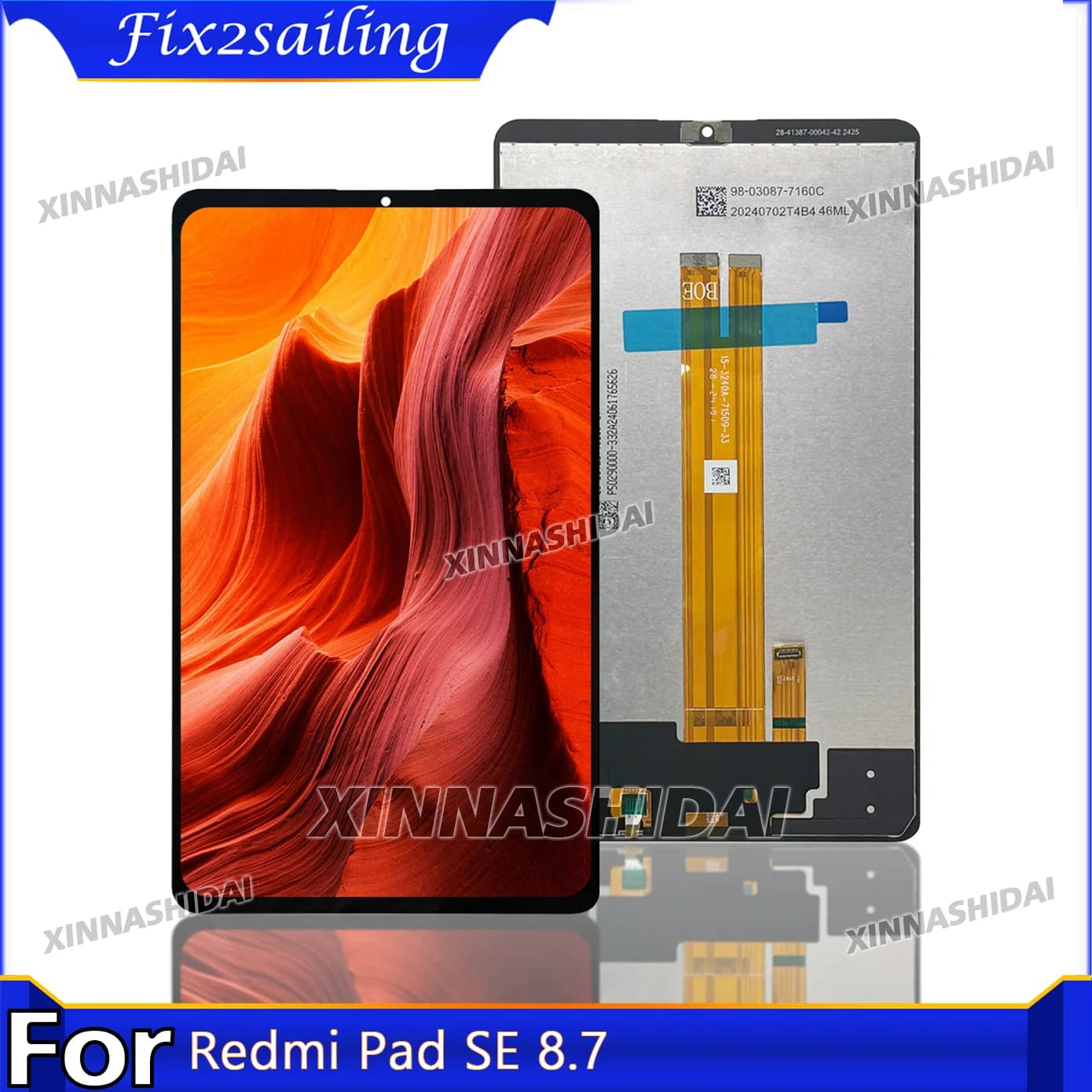 Display per Tablet 8.7" per Xiaomi Redmi Pad SE 8.7 24075RP89G, Schermo Touch LCD, Pannello Digitalizzatore, Assemblaggio Sostitutivo per Riparazione