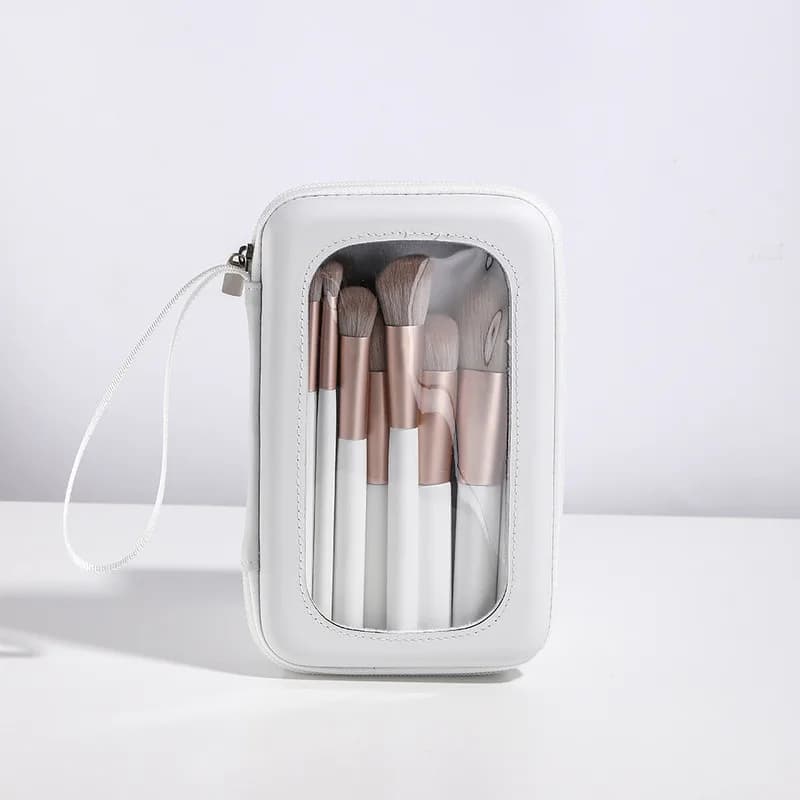 18-Piece Pearlescent White Makeup Brush Set - High-End Super Soft Bristles Quick-Drying Professional Face & Eye Beauty Tools