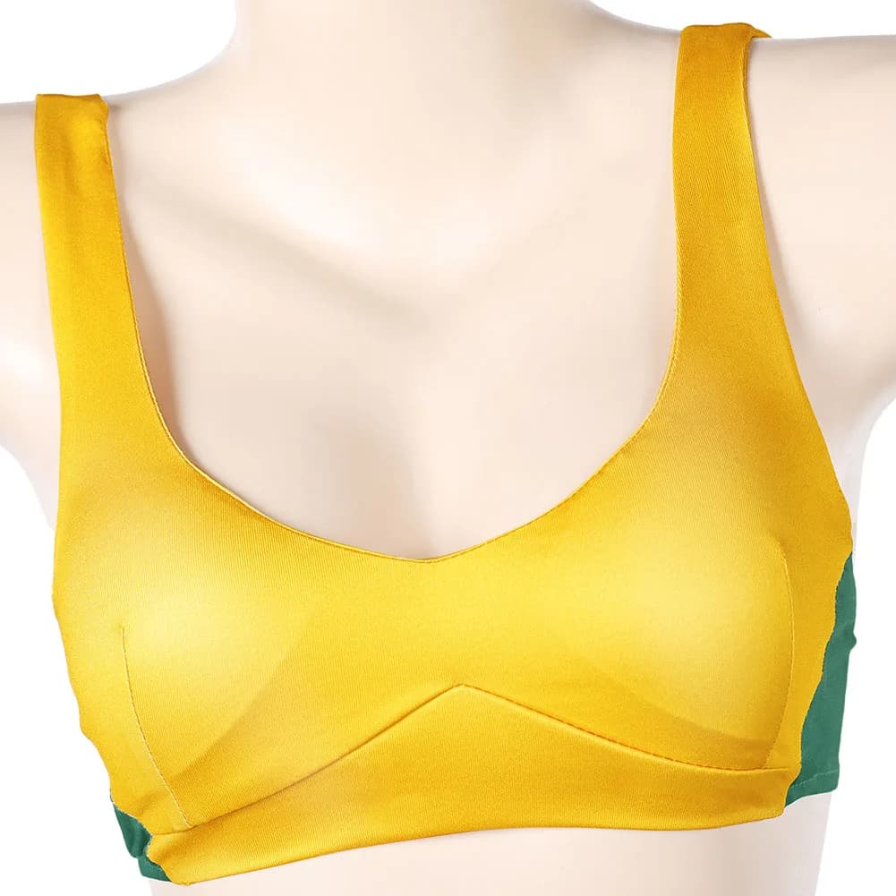 Women Rogue Cosplay Costume Bikini Swimsuit Bathing Suit X Logo Print for Beach Party Halloween Carnival Dress Outfit Disguise