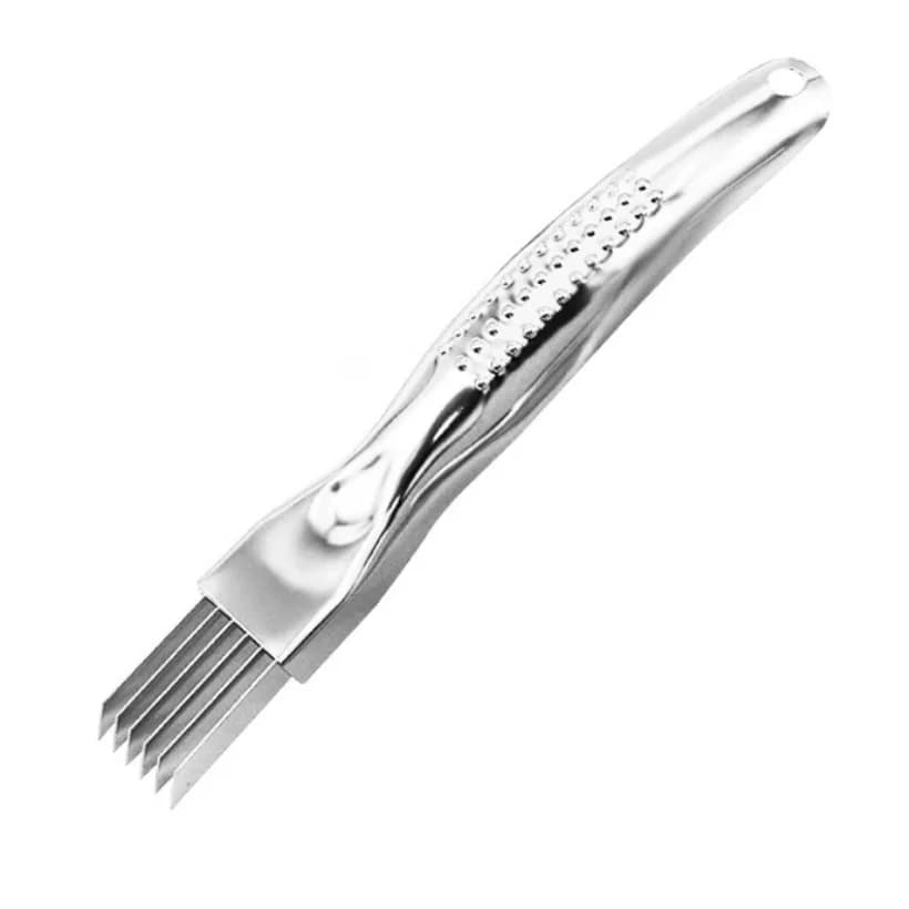 Stainless steel knife for chopped green onions, ginger and sliced garlic - Fast food tributaries - Kitchen tool for slices