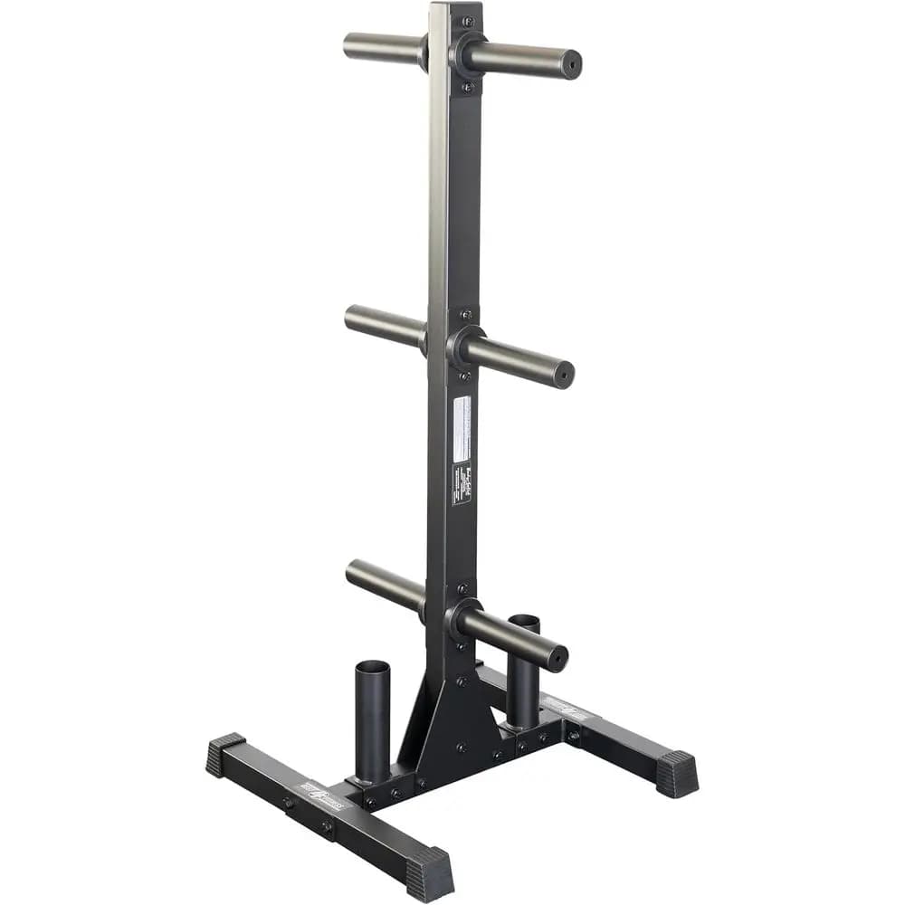 Body-Solid Weight Tree Rack or Plates - Bumper Plate Storage, Weight Plate Holder, night Black