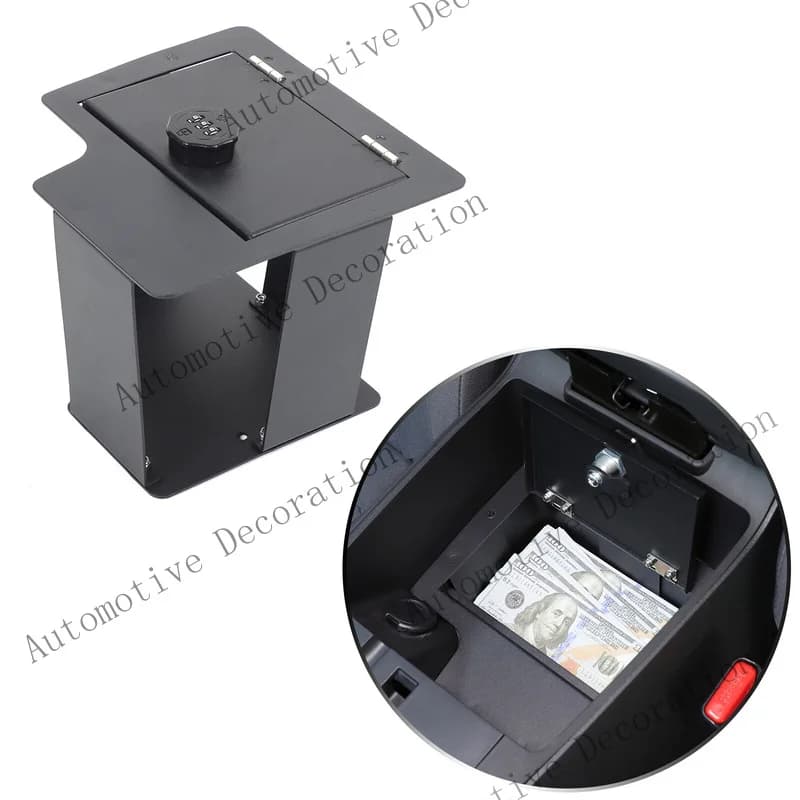 Z+ Center Console Safe GUN Storage Lock Box With TRAY For Nissan Frontier 2022+