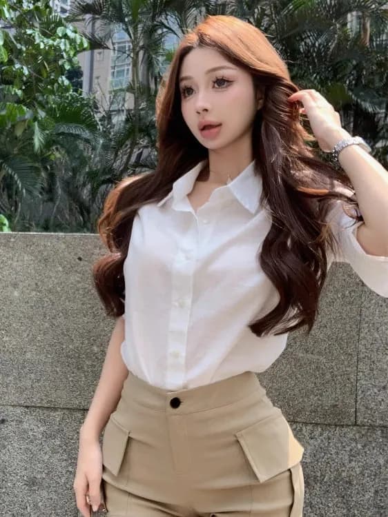 Summer High Waist Sexy Korean Style Women's Shorts Pockets Tight Fit Butt Covering Leg Lengthening Casual Shorts Hot Pants