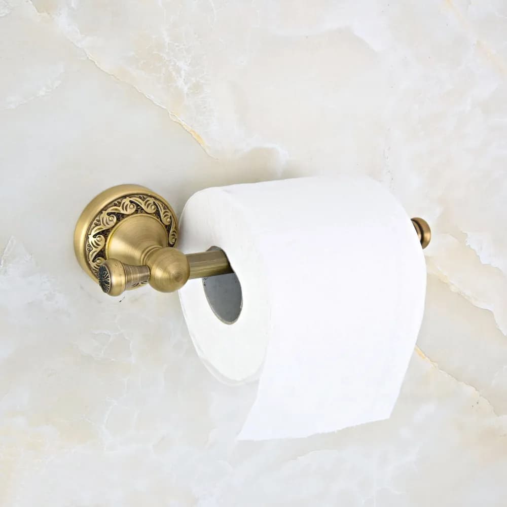 Portarotolo da bagno Portarotolo antico per carta igienica Portarotolo da parete in ottone Accessori da bagno tba480
