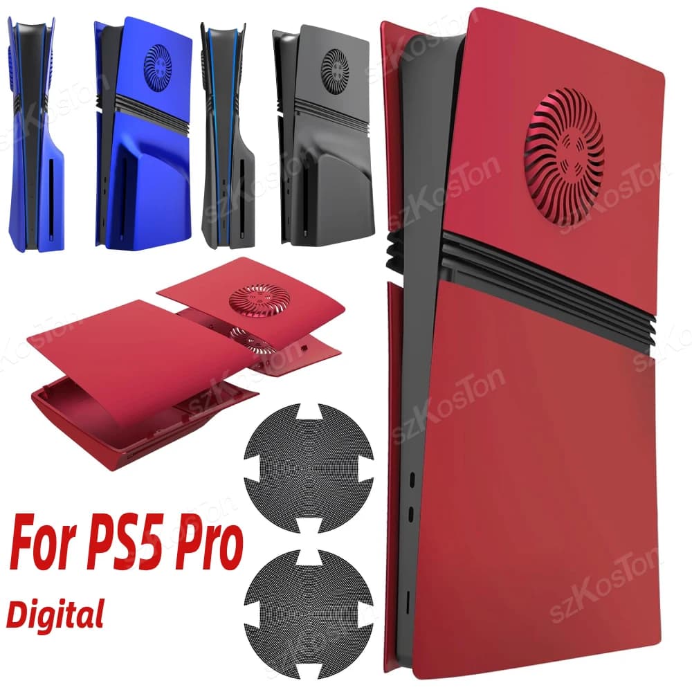 Per console PS5 Pro versione digitale Piastra frontale sostitutiva con copertura dello sfiato di raffreddamento per accessori da gioco Playstation 5 Pro