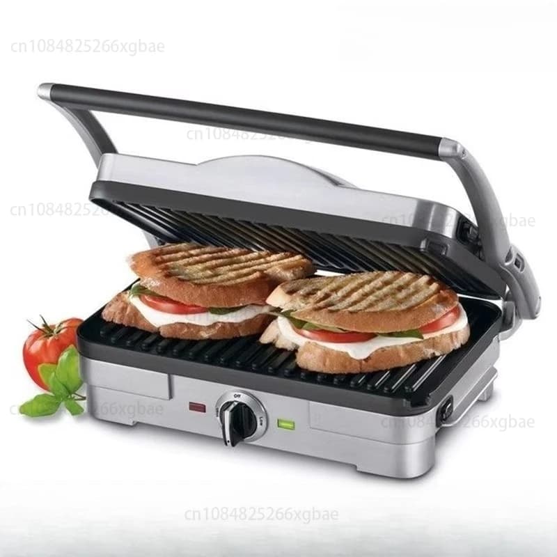 Machine for sandwiches, grill for steaks, domestic breakfast machine, steak pan, electric pan