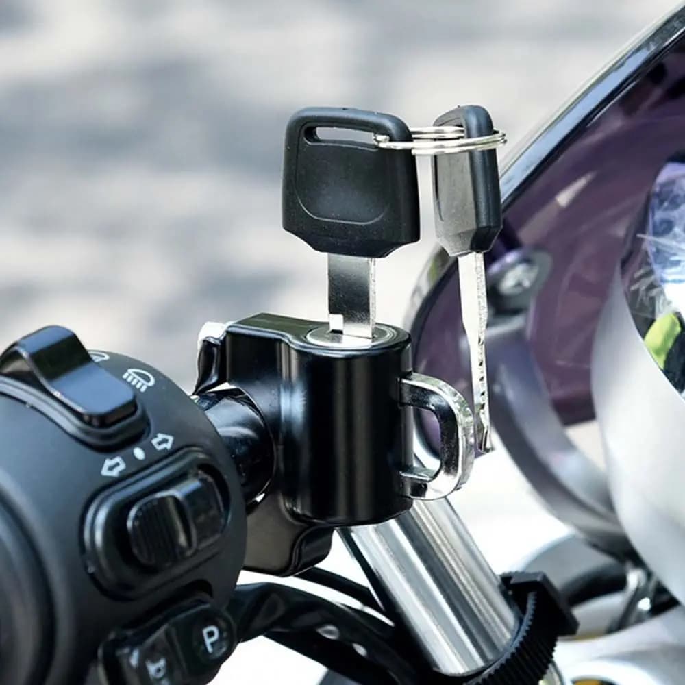 22-26mm Dirt Bike Anti-theft Helmet Lock Motorcycle Handlebar Lock Helmet Hook