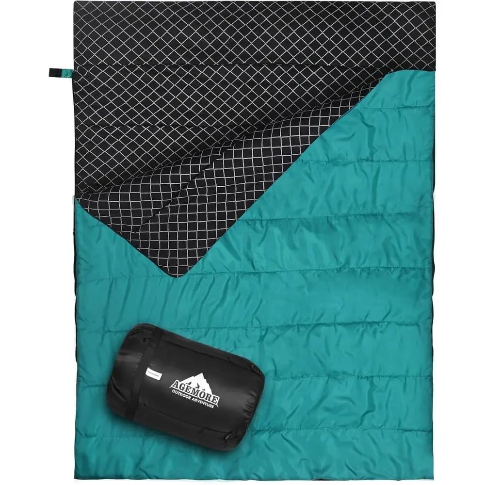 Double Layer Cotton Pele Bag for Camping, Hiking and Backpacking - Waterproof, Queen size for 2, Lightweight with Compression