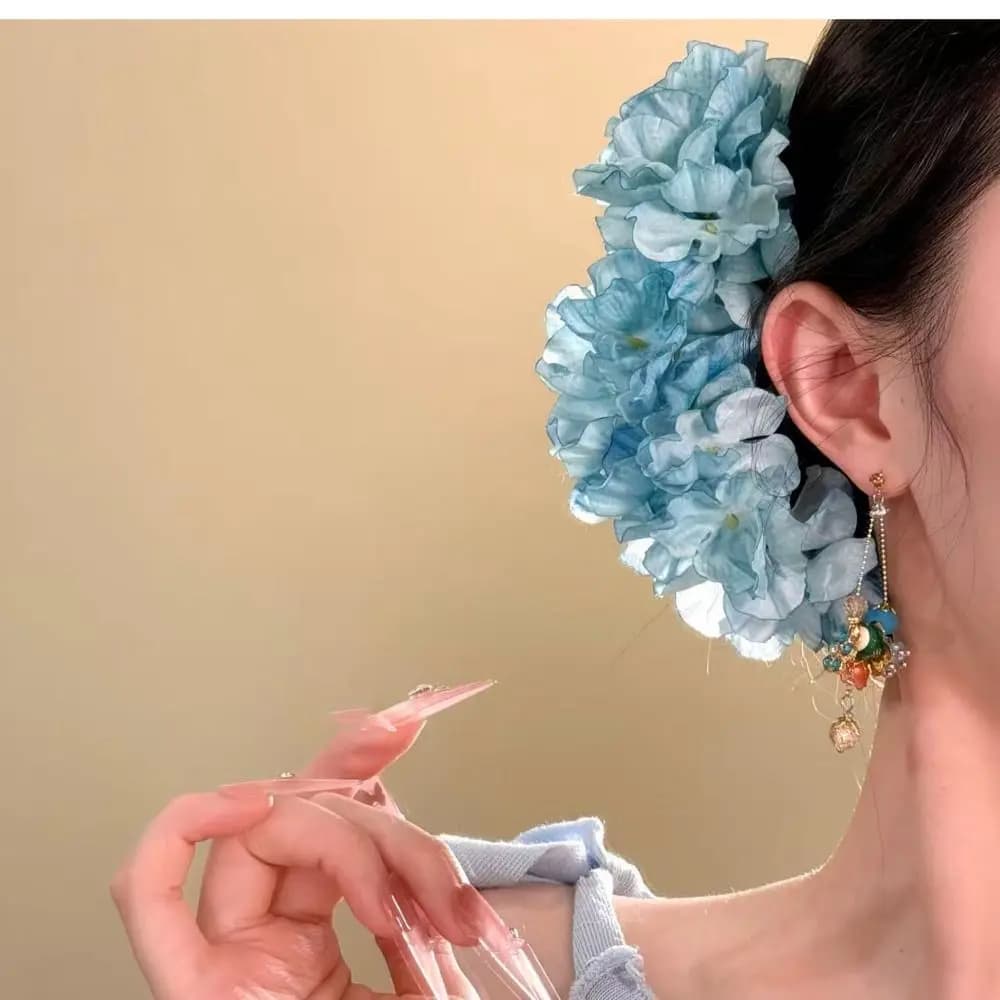Copricapo Fiore dolce Bastone per capelli Fata Boemia Forcina per capelli tailandese Fiore di simulazione Clip laterale in stile cinese Femmina