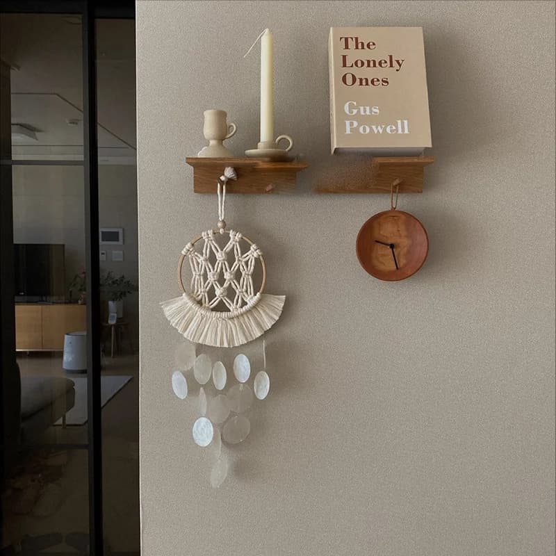 Handmade Shell Wind Chime Wall Hanging Decoration Household Living Room/Bedroom Wall Hanging Decoration Ornaments For Gift LI749