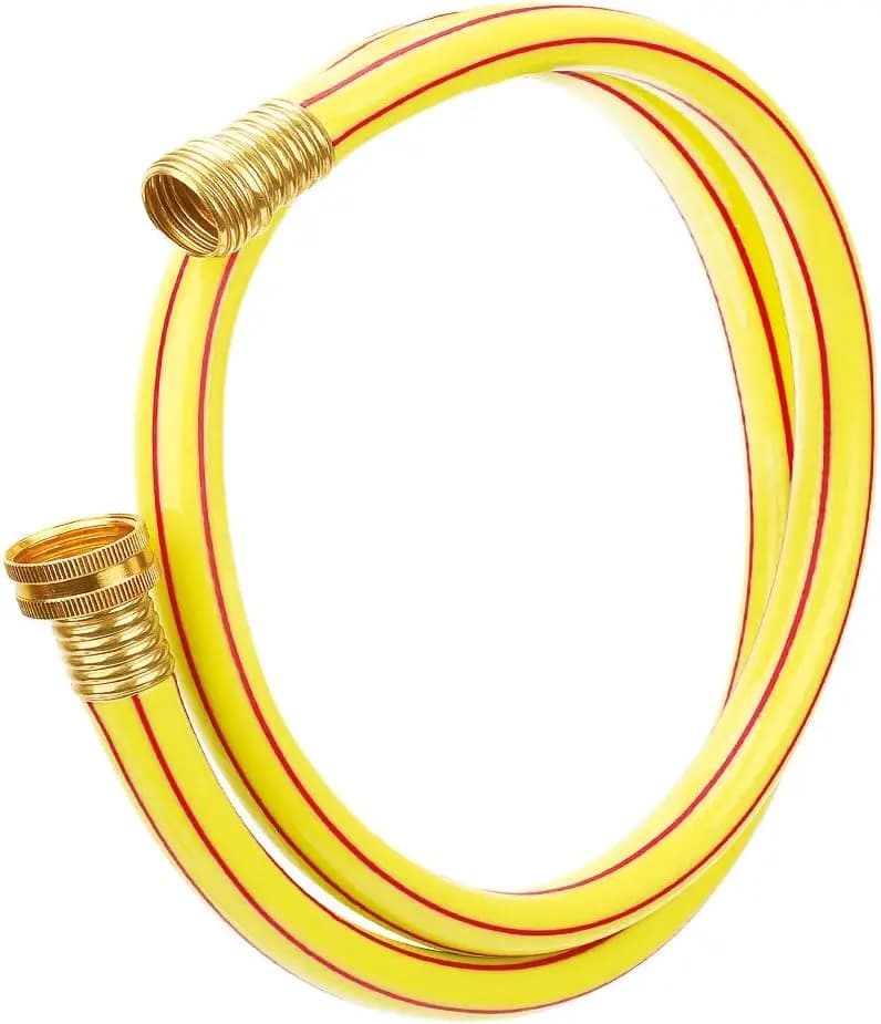 Garden Tube Yellow Short 5/8 inch x 4 feet, Durable, Flexible, Lightweight, Anti-Annoying and Anti-loss for External Use