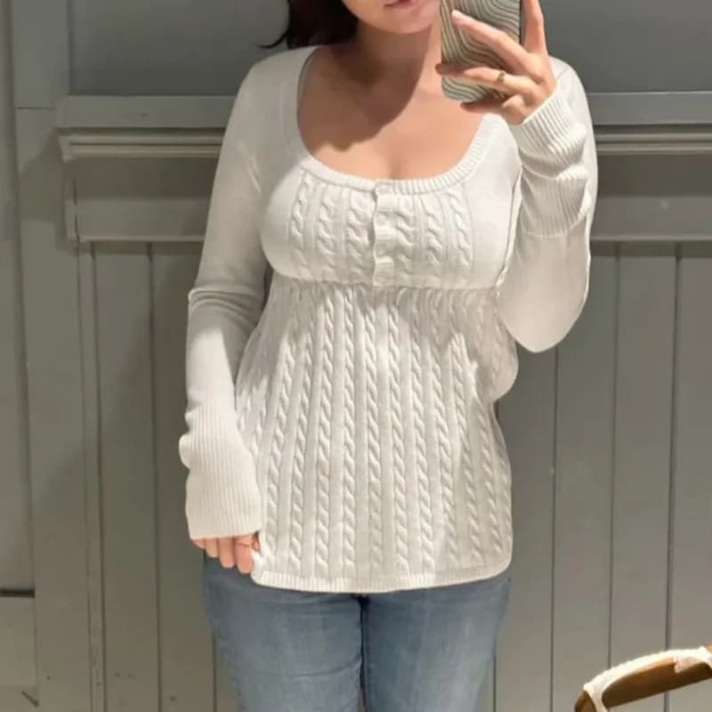 Tuularose maglione pullover lavorato a maglia bianco moda solido nuovi pullover a costine primavera autunno casual ufficio signora chic maglioni da donna