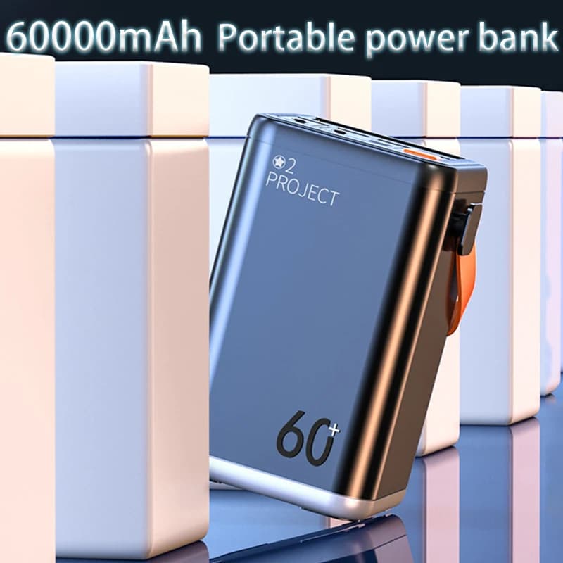 PURFIELD 60000mAh PD 45W Outdoor Power Bank Camouflage Style Fast Charging Power Station For Night Fishing Camping Self-driving