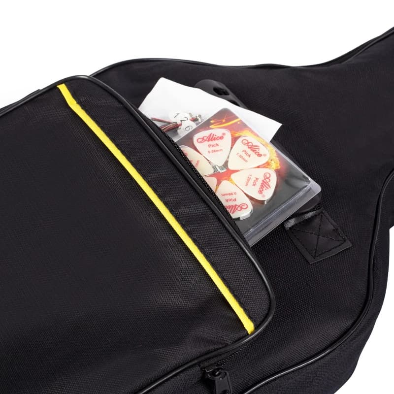 Zaino per chitarra da 41/38 pollici Borsa per chitarra da viaggio a doppia spalla Borsa per basso addensata portatile Accessori per strumenti impermeabili