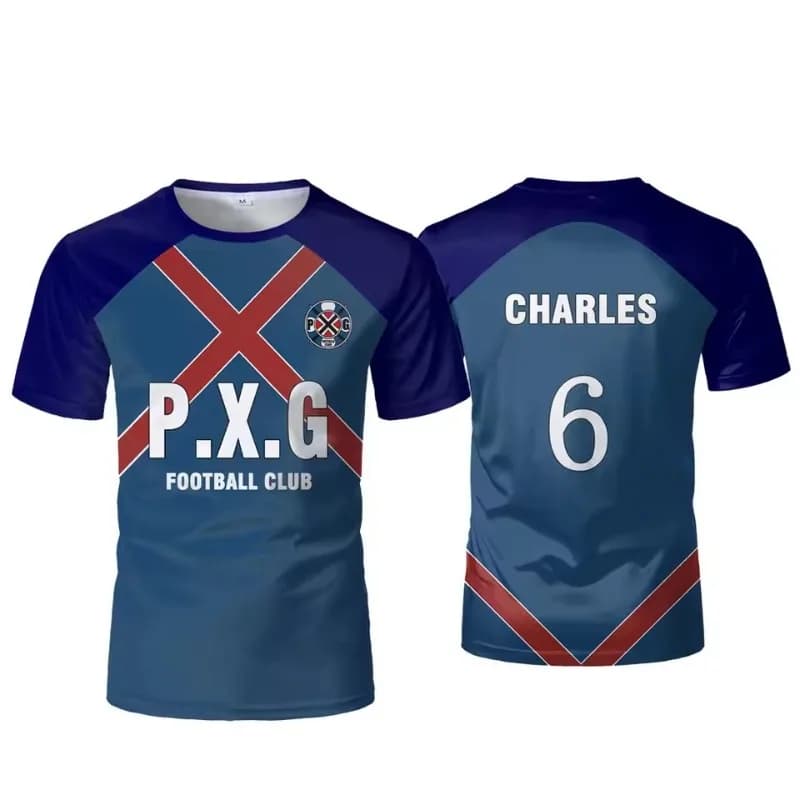 Nuova Maglia da Calcio Anime Blue Lock PXG, Uniforme N.9 Rin Shidou, T-Shirt Cosplay, Top Sportivi Casual per Uomo e Donna