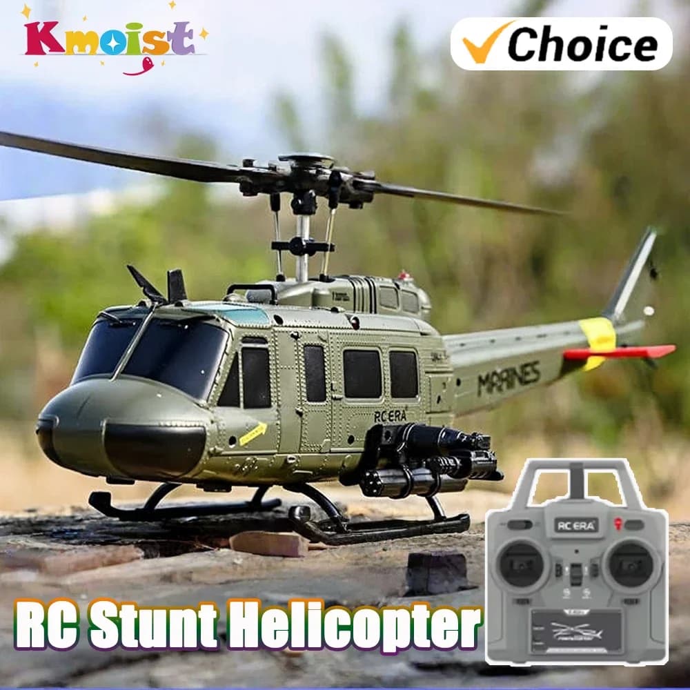 Elicottero Acrobatico a 6 Canali Senza Alettoni con Volo Inverso, Aeromodello Elettrico con Telecomando Intelligente, Giocattolo RC con Posizionamento GPS, Regalo