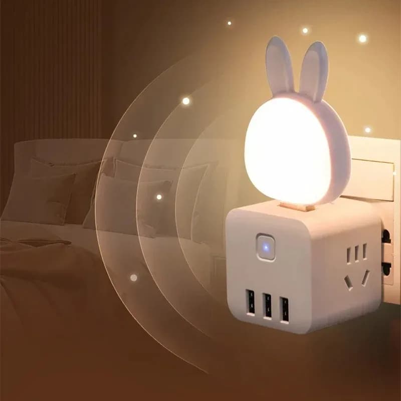 Luci Notturne USB, Lampada da Comodino per Dormitorio, Lampada da Lettura per Protezione degli Occhi, Luce Notturna Portatile a Collegamento Diretto per Studenti