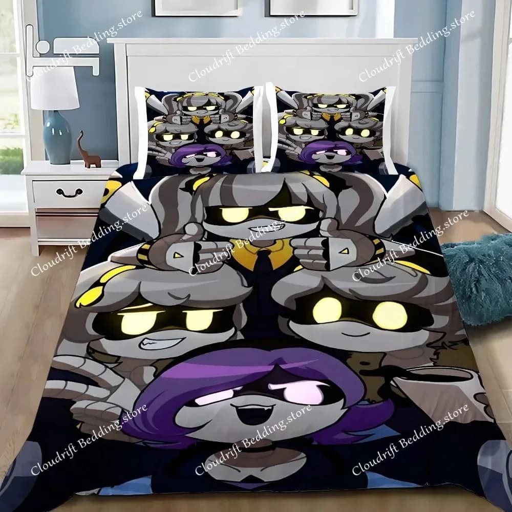 Copripiumino Cartoon Murder Drones Federa Set di biancheria da letto Per adulti Ragazzi Ragazze Decorazione camera da letto Regalo per bambini Singolo Doppio King Size