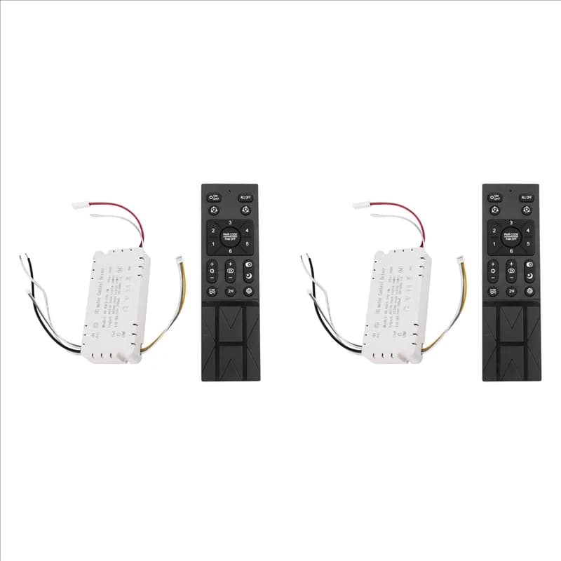AB41-2X Kit telecomando ventilatore da soffitto con 6 impostazioni di velocità, telecomando sostitutivo per ventilatore da soffitto, telecomandi dimmerabili, 110-265 V