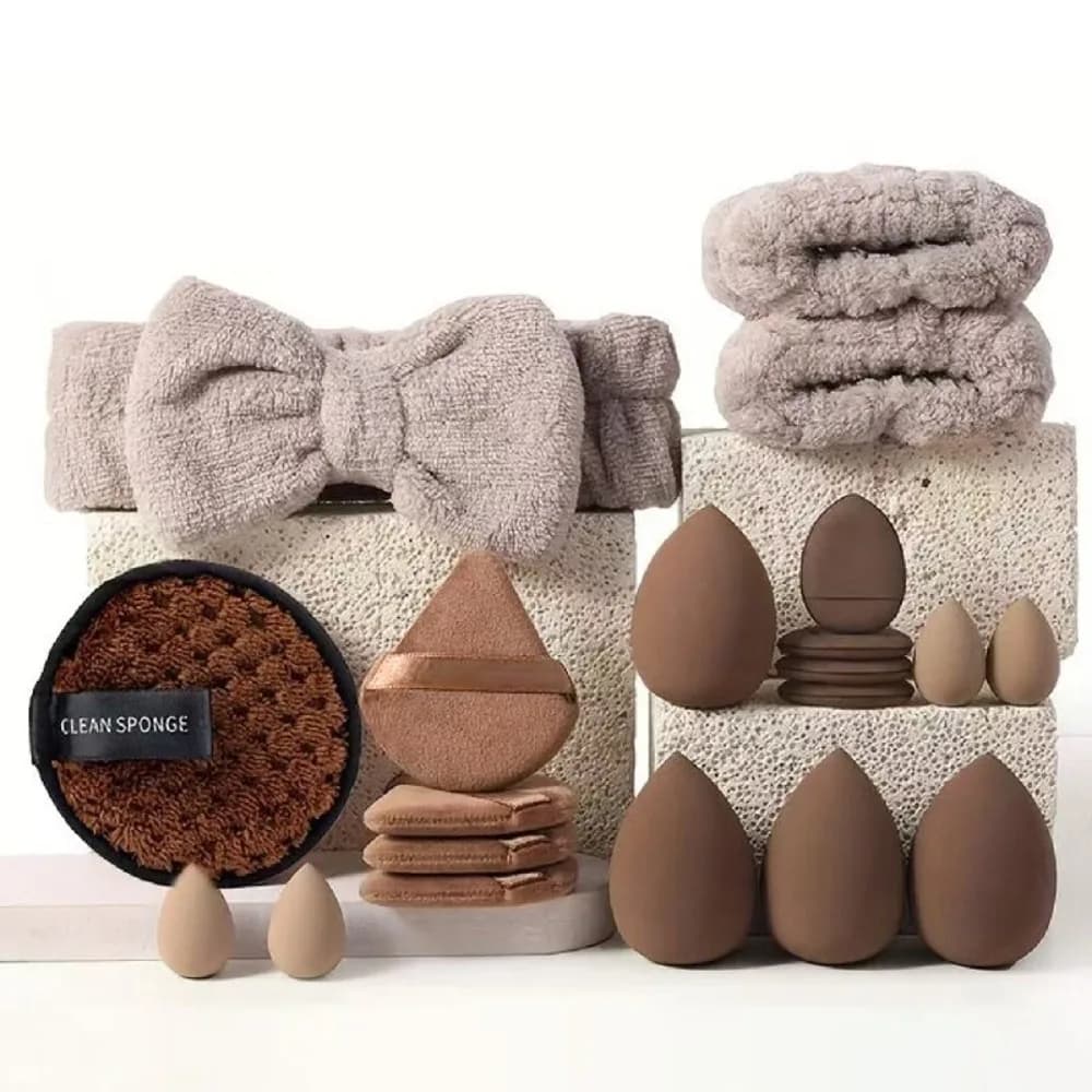 Soft 20/40pcs Makeup Tools Kit Professional Headband Wristband Cleaning Tool Comfortable Eye Shadows Blush