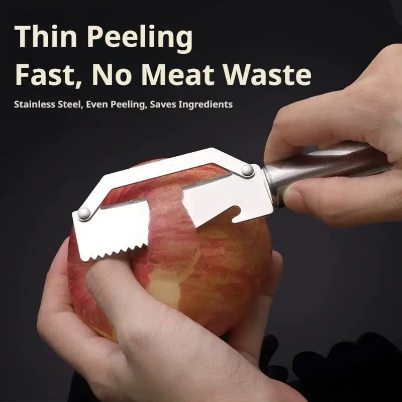 1PC Stainless Steel Flat Edge Peeler Potato Peeler Slicer Knife Watermelon/Melon Grater Kitchen Multi-Purpose Tool​