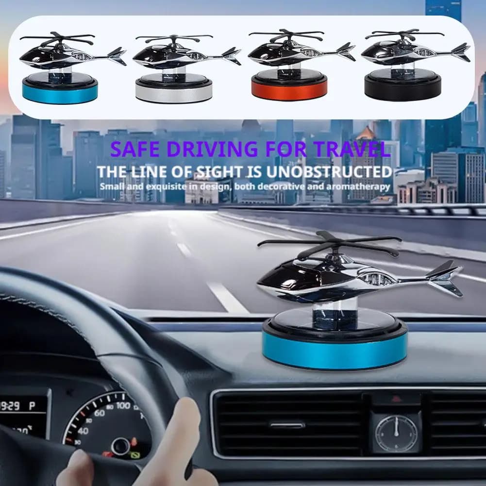 Car Deodorant Solar Helicopter Interior Accessories Aroma Perfume Elica Decoration Supplies Rotating Auto Diffu U5Y5