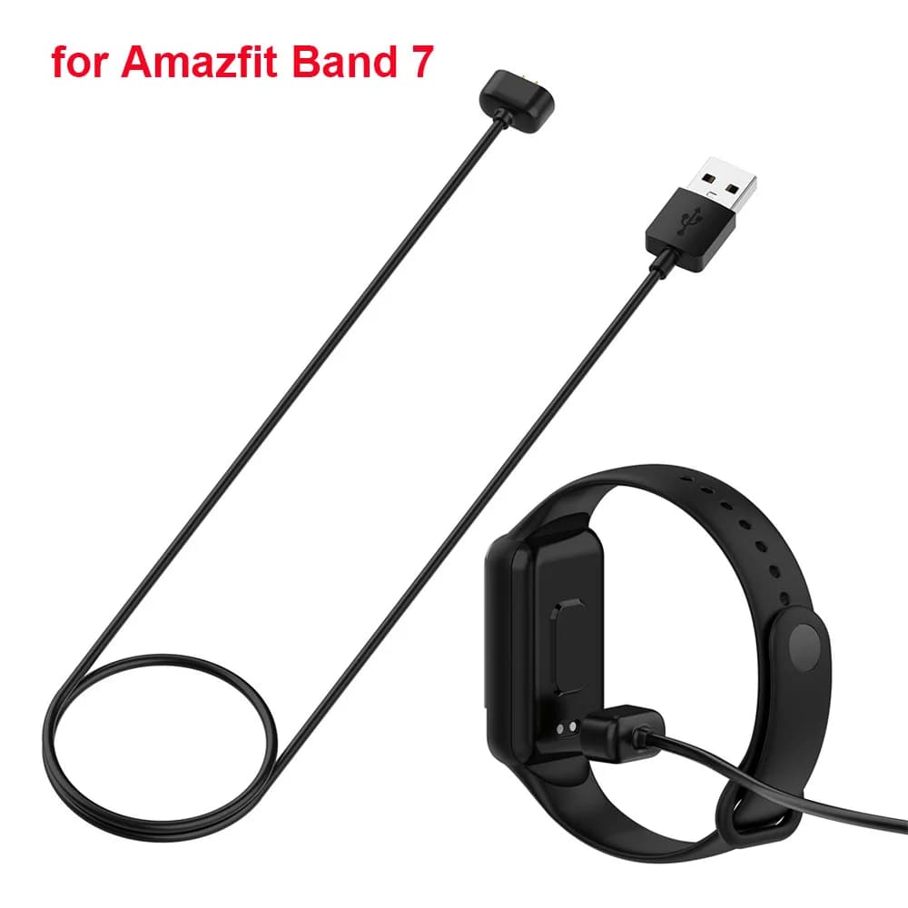 Caricabatterie per Amazfit Band 7 Cavo di ricarica sostitutivo Base stazione base con cavo USB da 3,3 piedi Accessori per Amazfit Band 7