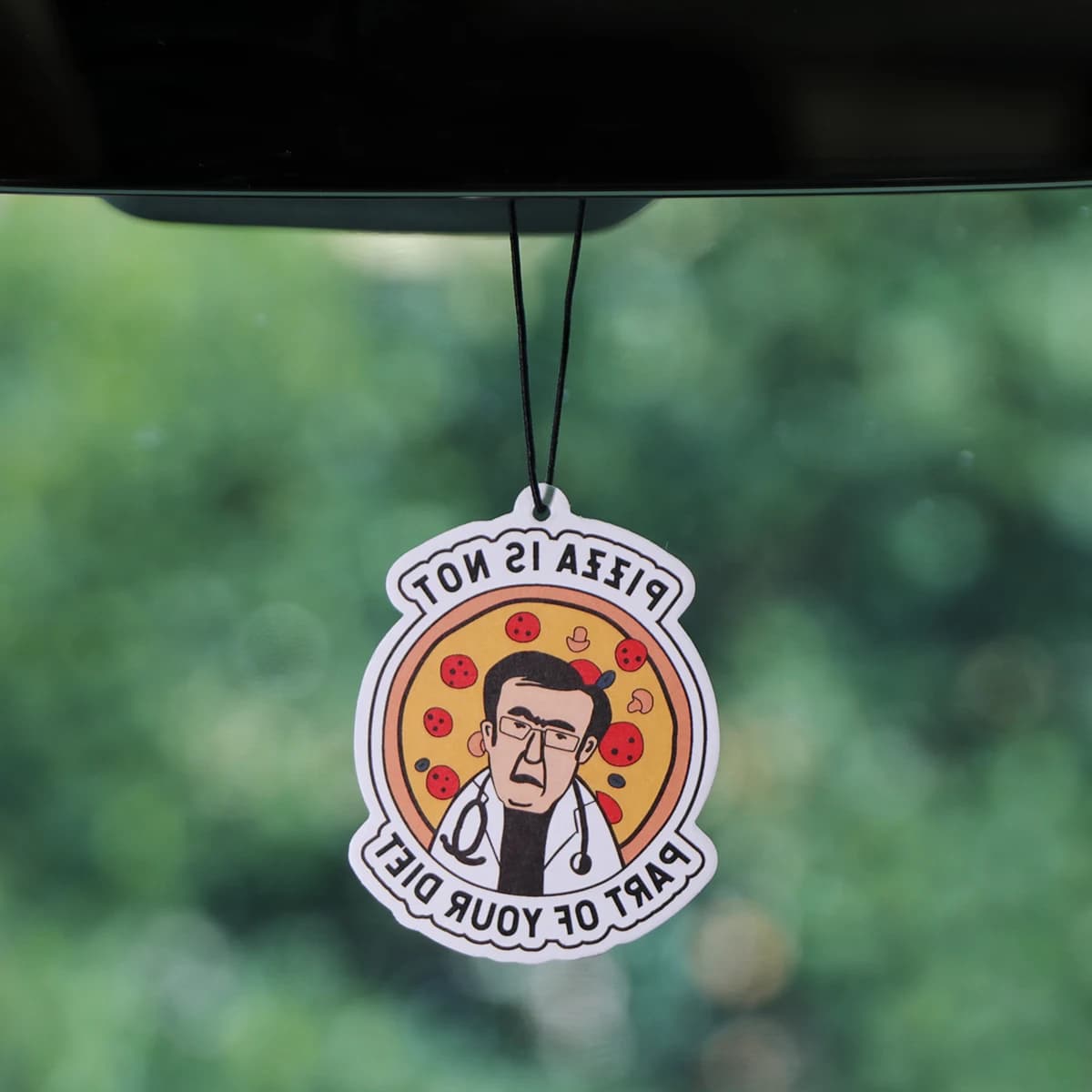 Funny quotes from the doctor Car aromatherapy tablets Interior car perfumed pendant Deodorant for environments Mirror retrovisor Hanging Decoration