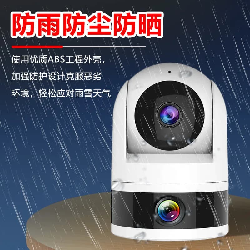 Tuya APP 4MP Dual Lens WIFI IP Dome Camera a colori Audio bidirezionale AI Rilevazione umanoide Sicurezza domestica CCTV Baby Monitor