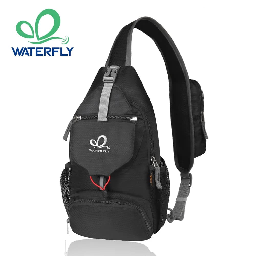 Borsa da petto WATERFLY Borsa a tracolla piccola Borsa a tracolla Zaino da ciclismo ripiegabile per escursioni in viaggio