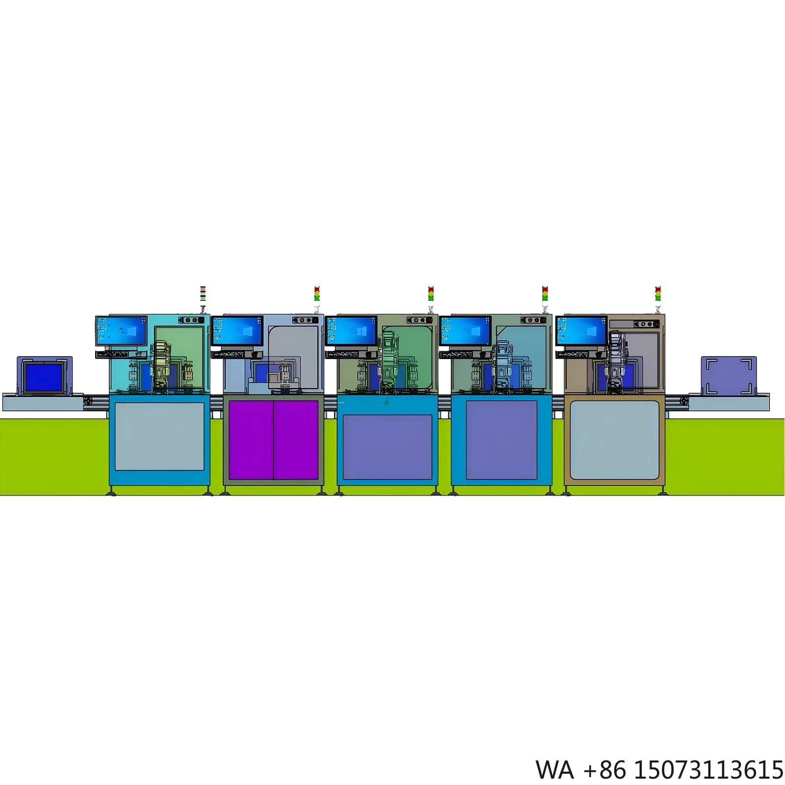 Automatic Laptop Testing Machine: Quick Inspection for Touchpad, Keyboard, Audio and LCD Panels (Assembly Line Head)